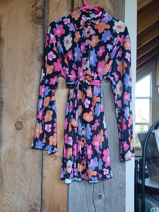 Vintage Dresses & Skirts - Retro Floral Dress L-XL